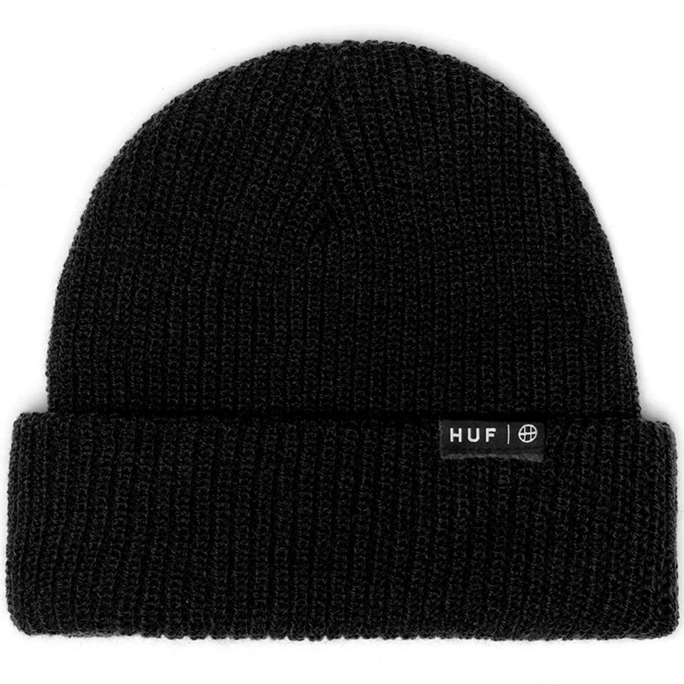 Huf Essentials Usual Beanie - Black 3 Huf Essentials Usual Beanie - Black