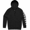 Cult Pattern Zip Up Hoodie - Black