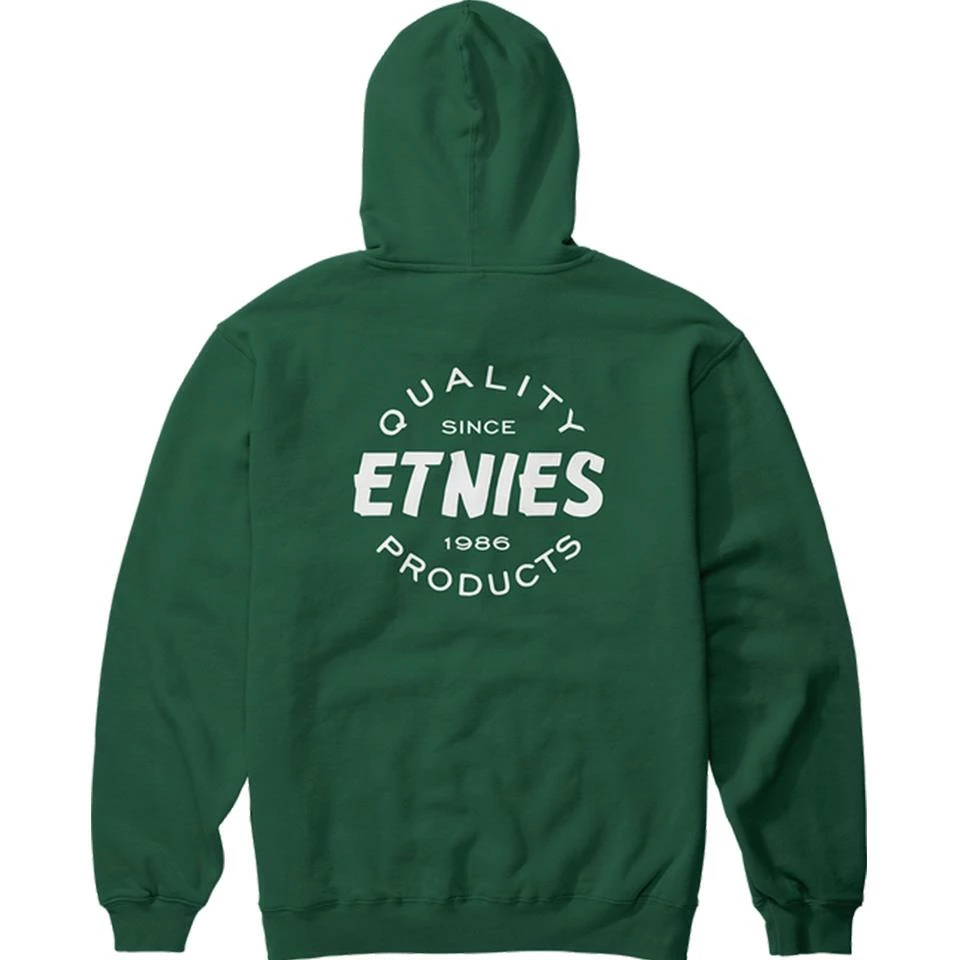 Etnies Quaity Control Hoodie - Green/White 4 Etnies Quaity Control Hoodie - Green/White - Image 2