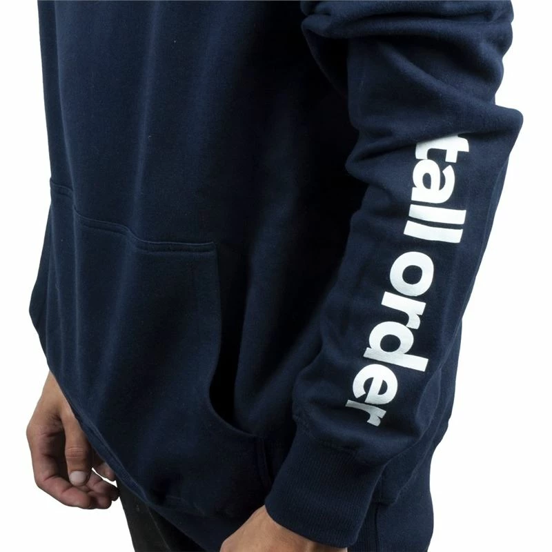 Tall Order Patch / Arm Print Hooded Sweatshirt - Navy Blue 4 Tall Order Patch / Arm Print Hooded Sweatshirt - Navy Blue - Image 2