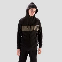 Stay Strong Cut Off Zip Hoodie - Black/Olive -Bikes sale eda0d725 6920 4a21 b11e b2be6652638b