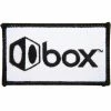 Box Iron On Race Patch - White