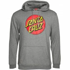 Santa Cruz Classic Dot Hooded Sweat - Dark Heather