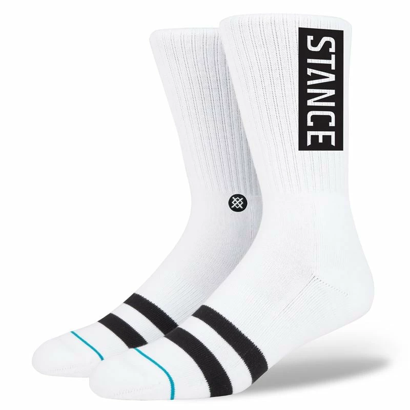Stance OG Socks - White L/XL (8-12UK) 3 Stance OG Socks - White L/XL (8-12UK)