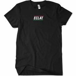Eclat Pizza Place Embroidery T-Shirt - Black