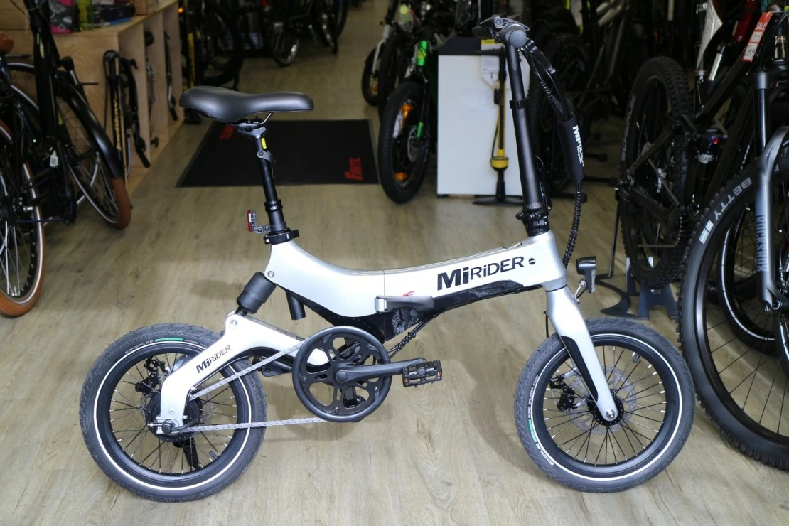 MiRider One Silver 2022 Folding Bike Electric 3 MiRider One Silver 2022 Folding Bike Electric